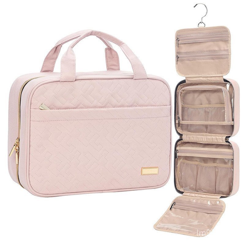 กระเป๋าเก็บของกระเป๋าแป้งกระเป๋าเครื่องสําอางการเดินทางเพื่อธุรกิจหลายชั้นกันน้ําแยกเดินทางแบบพกพาแข