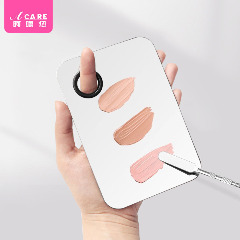 /Palette A1v-Liquid Foundation Palette Nails Makeup Adjustment Knife Stick Portable Hole L11.5