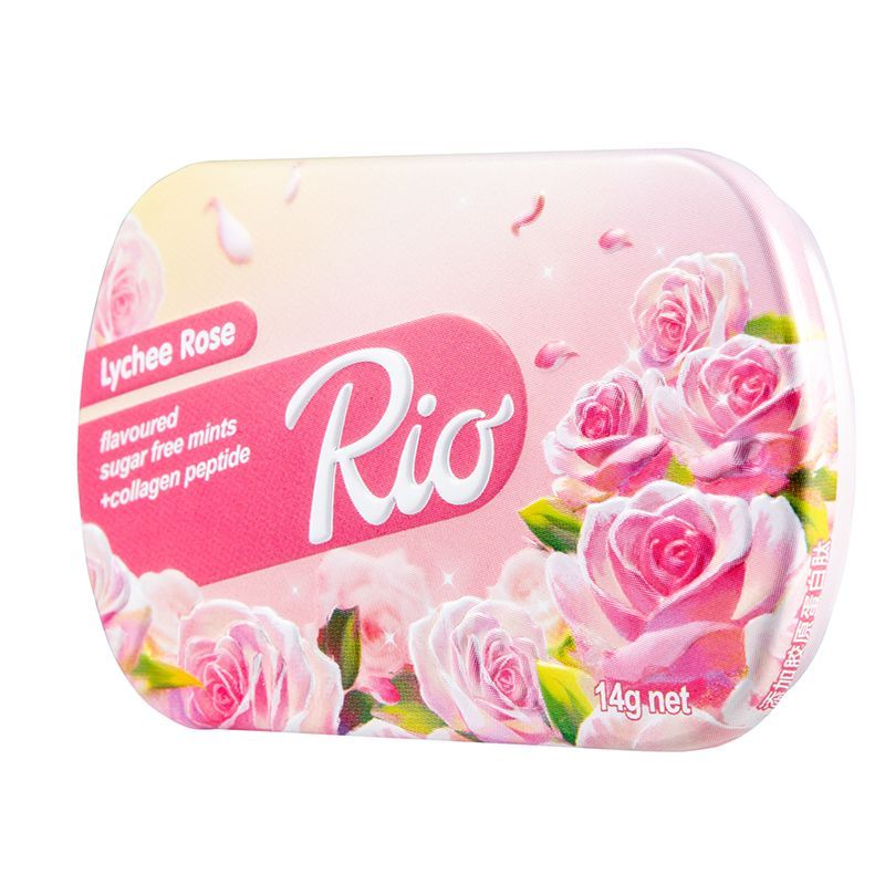 2025 สินค้าใหม่ Rio ลูกอมจูบปราศจากน้ําตาล Cherry Blossom Limited Gift Girl Fresh Breath Mint Candy 