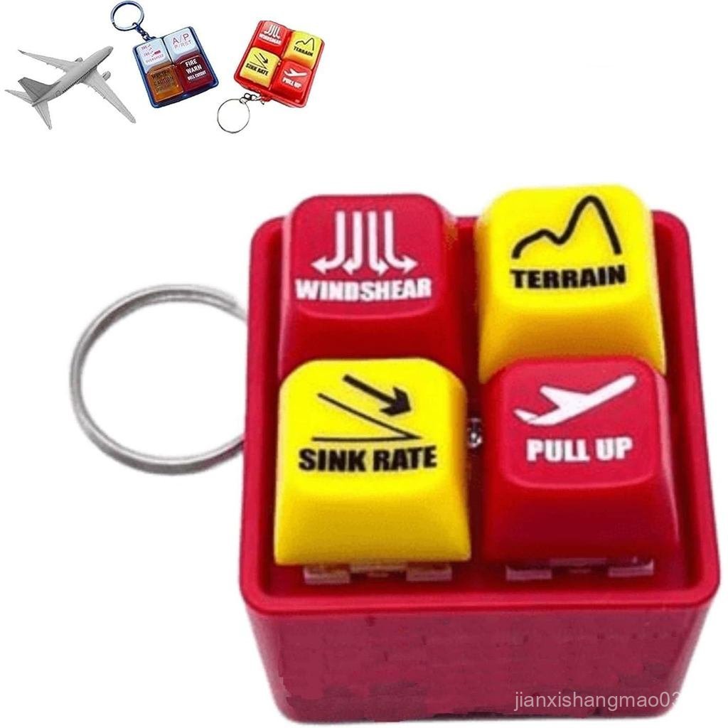 Xifyjus Pilot and Unit Personnel Alarm Keychain EGPWS Warning Sound Simulator, เครื่องบินฉุกเฉินพวงก