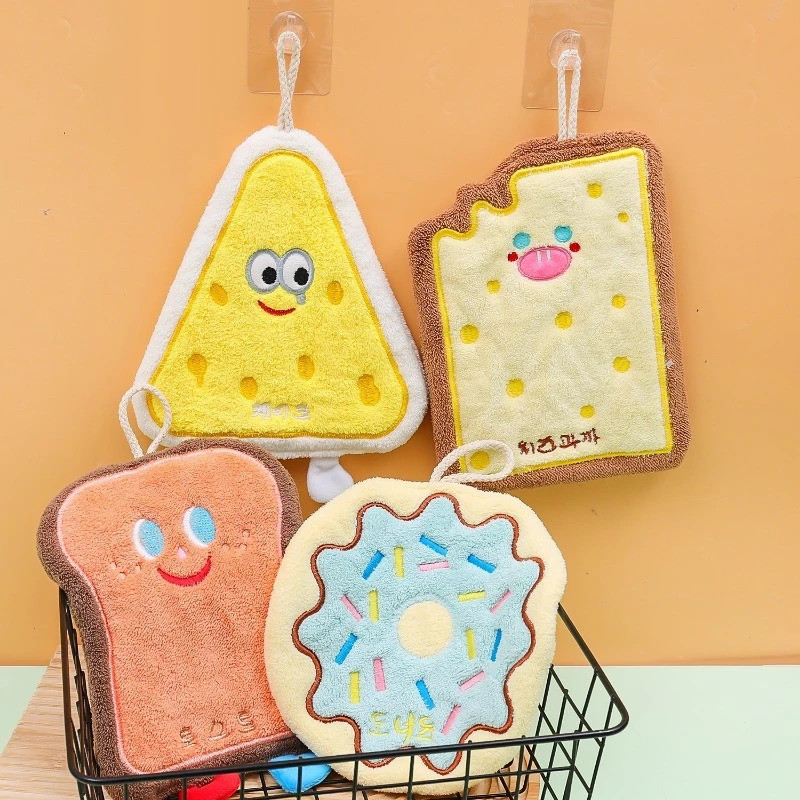 แบบสร้างสรรค์ สไตล์เกาหลี ผ้าเช็ดตัวเนื้อผ้าดีมีคุณภาพ ผ้าเช็ดมือ สําหรับห้องครัว ห้องน้ํา ผ้าเช็ดมือน่ารัก สําหรับห้องค