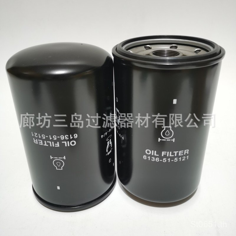 จัดหาซัพพลาย6136515121รถขุดประสิทธิภาพสูง6136-51-5121องค์ประกอบกรองน้ํามันองค์ประกอบตัวกรองน้ํามันiv