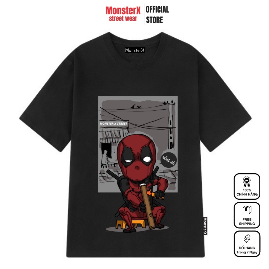 DP unisex MONSTER X STREET DP เสื้อยืดแขนหลวมสําหรับผู้ชายและผู้หญิง แบรนด์ท้องถิ่น