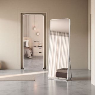 【ขาว】MOOM กระจกเต็มตัว ขนาดจริง 150-185CM ร่างกายเต็มรูปแบบ …