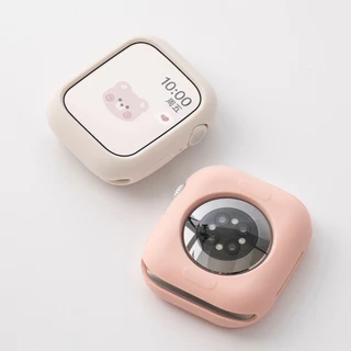 ฝาป้องกันหน้าจอซิลิโคนอ่อน for Apple Watch SE Ultra 3 2 Iwatch Series 11 10 9 8 7 6 5 4 49 46 42 45 44 40 41 38mm เคส