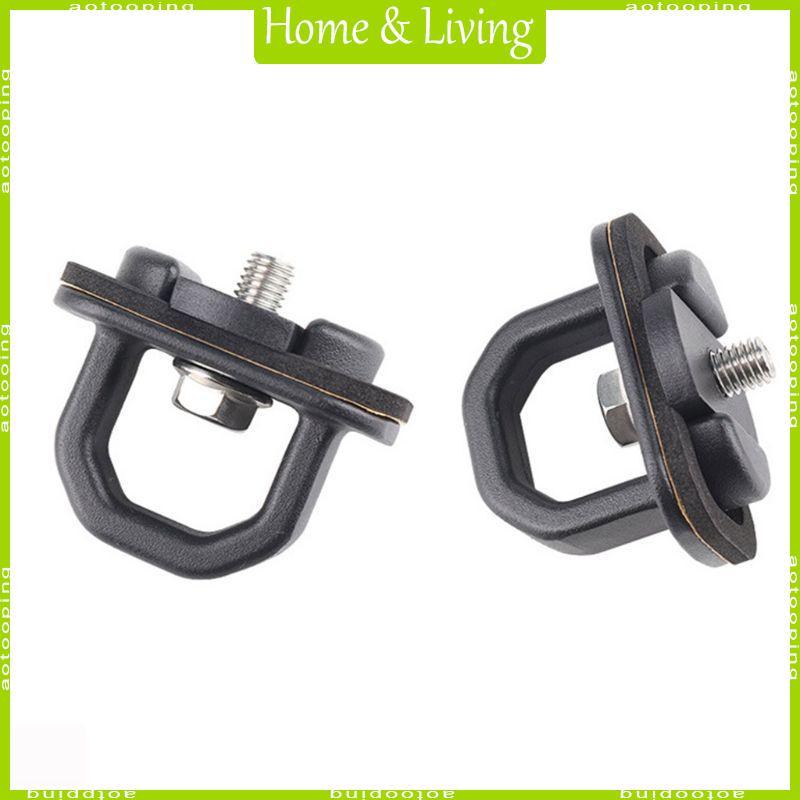 2pcs/set Pickup Trunk Lock Buckle Tie Down Fixing Pull Ring Truck Bed Hook