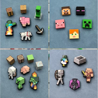 อุปกรณ์เสริมรองเท้าMinecraseries DIY หัวเข็มขัดสำหรับตกแต่ง