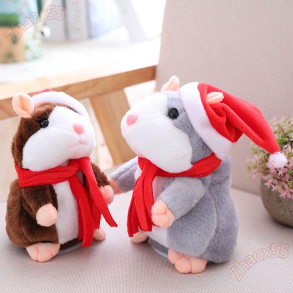 ZJAOX Talking Hamster ขายร้อนน่ารักของเล่นเพื่อการศึกษา Xmas Doll