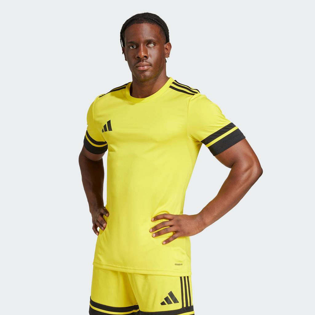 adidas ฟุตบอล เสื้อฟุตบอล Squadra 25 ผู้ชาย สีเหลือง JG5831