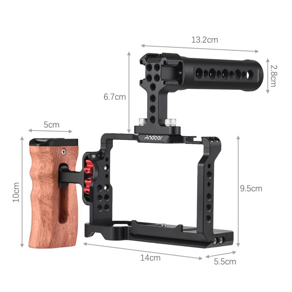 Mallcenter1he-th-sip-tw กล้องอลูมิเนียมวิดีโอรองเท้าเย็น Mounts จำนวนมาก 1/4 นิ้วสำหรับ SO-NY A7C