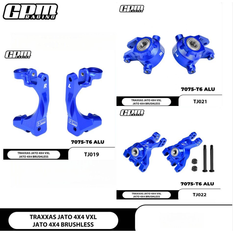 TRAXXAS 1/8 JATO 4X4 VXL อลูมิเนียม 7075 ถ้วยพวงมาลัยด้านหน้า + C ที่นั่ง + ถ้วยหลัง (ข้อเสนอพิเศษ C