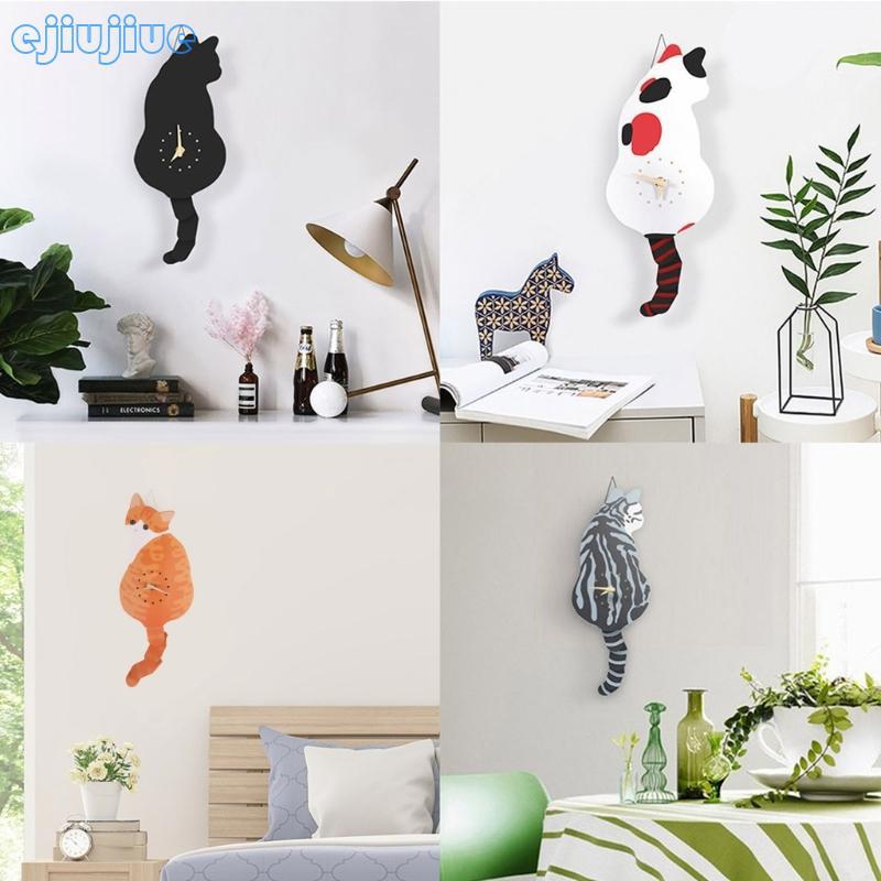 Cc Creative Wall Clock Naughty for Cat Wag Tail Clocks for Home Decor Cloc