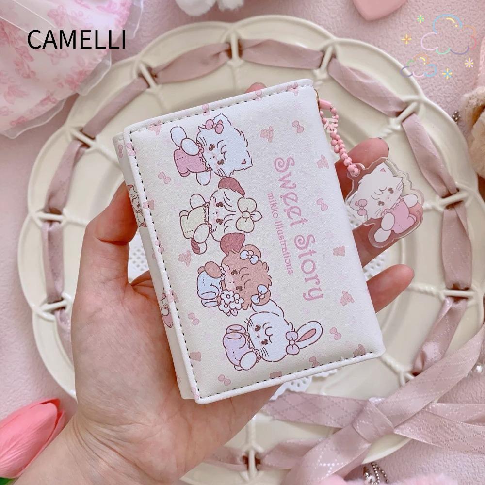 กระเป๋าสตางค์และใส่เหรียญ CAMELLI & Mekko ลายการ์ตูน สำหรับผู้หญิงและสาวๆ