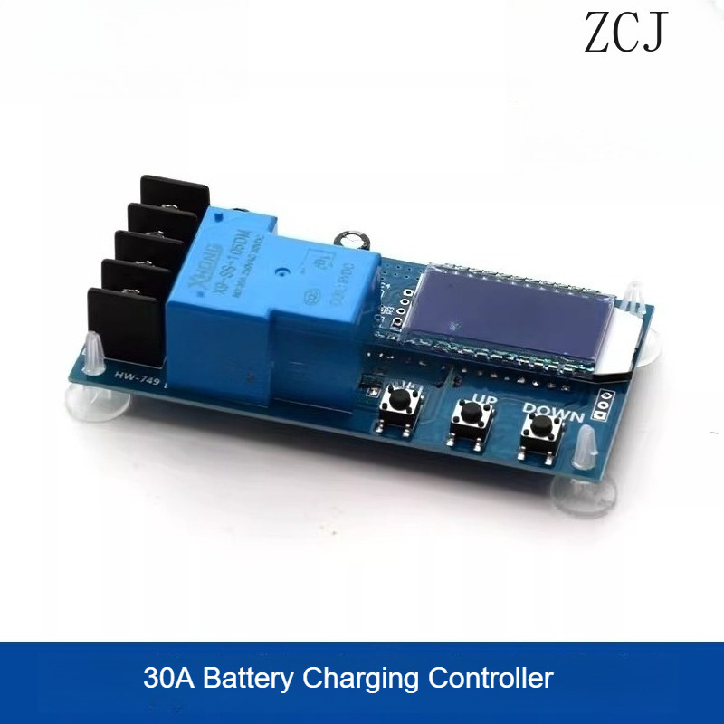 XY-L30A แบตเตอรี่โมดูลควบคุมการชาร์จแบตเตอรี่ Digital Full Power Off Overcharge สวิตช์ควบคุม 6-60V
