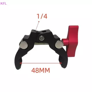 (KFL) 1 ชุดอุปกรณ์ถ่ายภาพกล้องโลหะ Super Clamp พร้อม Double Ball Head Magic Arm สําหรับ DSLR Monitor Light Mic โทรศัพท์ Mount ขายร้อน