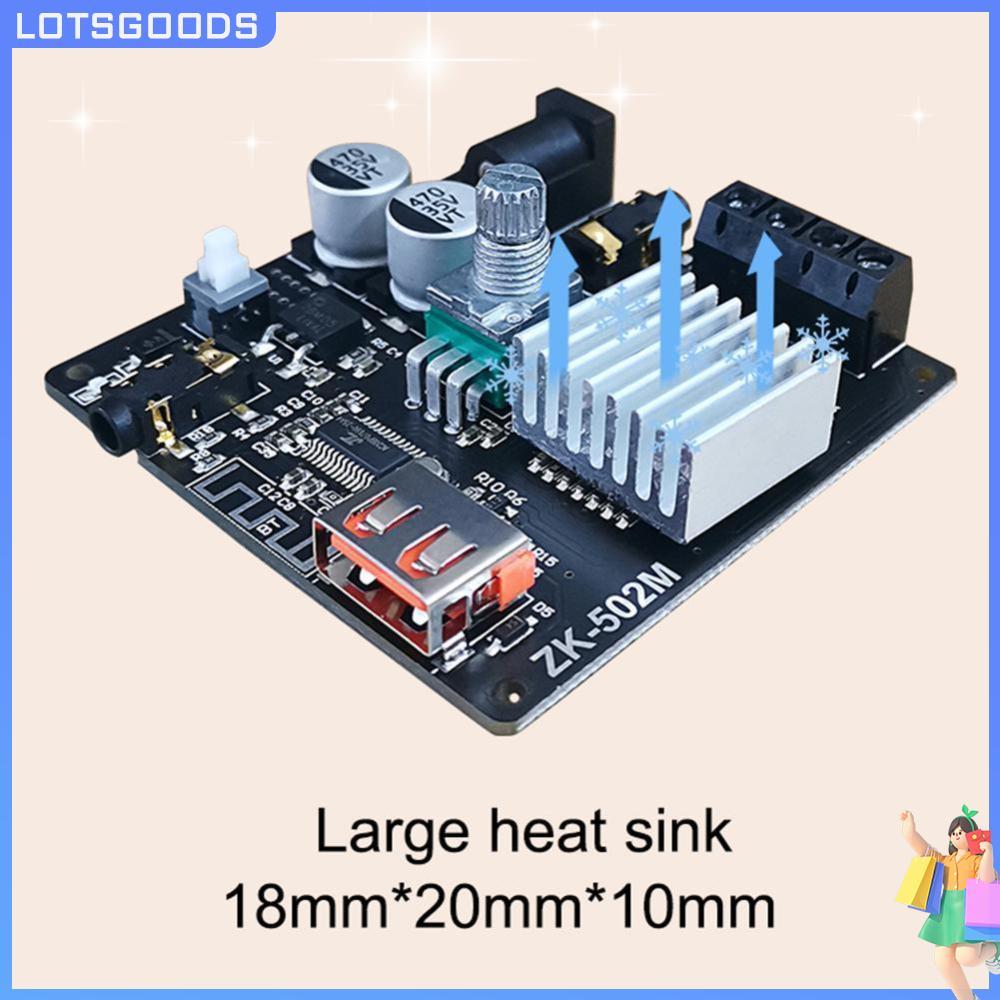 [จัดส่งในพื้นที่] ZK-502M 50W+50W Bluetooth-Compatible 5.0 Power Audio Amplifier Board Stereo