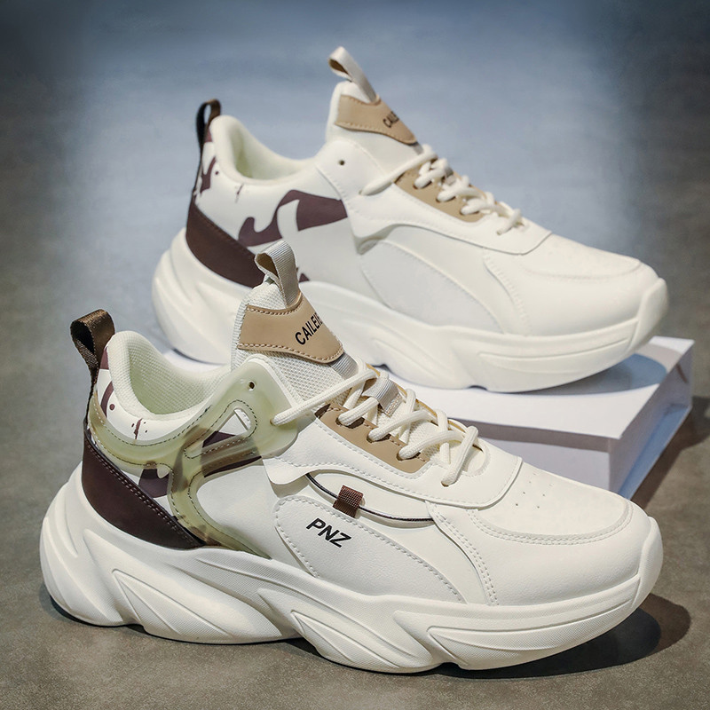 ((ส่วนลดจํากัดเวลา) J Fashion Mid-Top Sneakers Student Casual Shoes-P High-Quality Cold-Stick Mens S