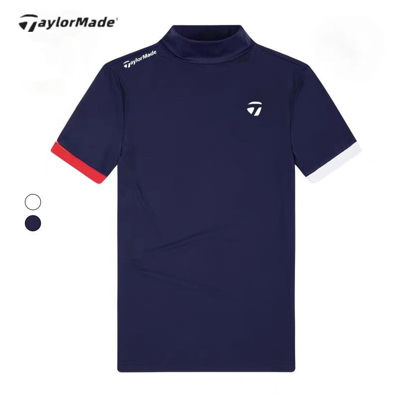 เสื้อยืดแขนสั้นผู้ชายสำหรับเล่นกอล์ฟ แบบสบายและแห้งไว เหมาะสำหรับสวมใส่ในฤดูร้อน