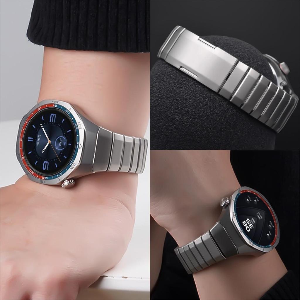 No Gaps Luxury Titanium Strap + กระจกนิรภัยสําหรับนาฬิกา รูปที่ 4