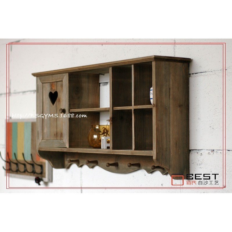 ไม้เนื้อแข็งชั้นเก็บชั้นเก็บสไตล์ผู้ผลิต ส่วนสิบ ของชําขายส่งติดผนังชั้นเก็บชั้นเก็บ LF9ว