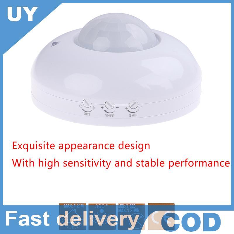 360° Surface Mount PIR Ceiling Occupancy Motion Sensor Detector Light