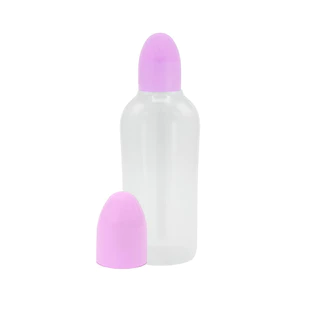 ขวดน้ำเกลือล้างจมูก ทรงใหม่! บรรจุ 250/350 ml บีบง่าย ฝามี3สี เลือกสีได้ by innotrend