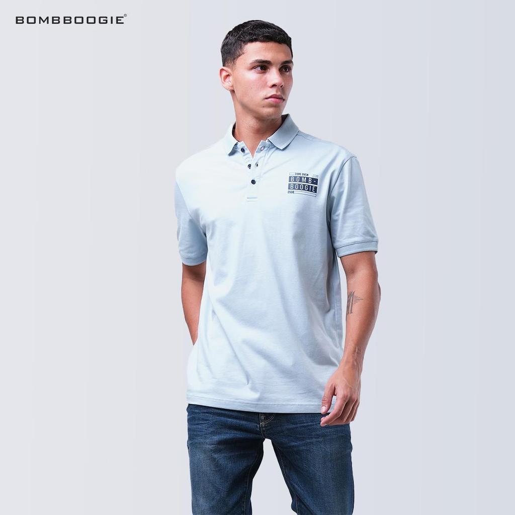 Bombboogie เสื้อโปโลผู้ชาย Flomo Baby Blue 12E91B4BB
