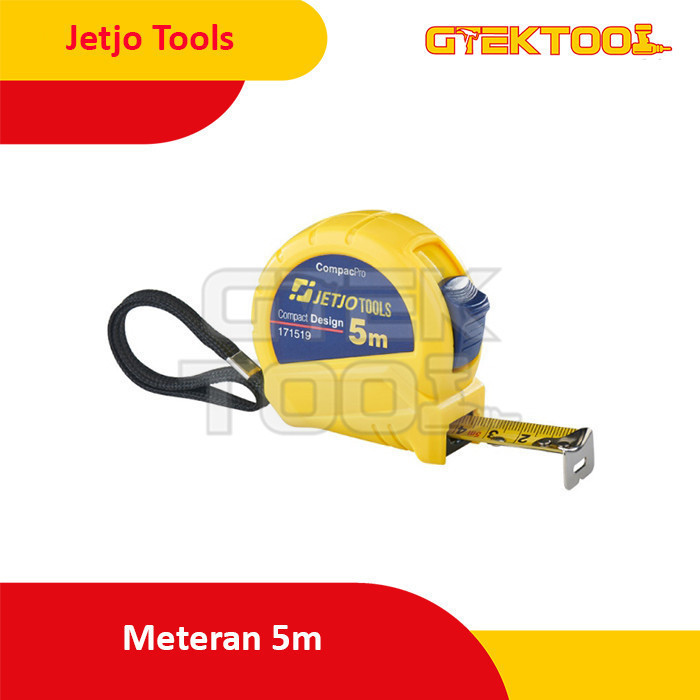 Jetjo Tools Meteran 5m x 19mm / สายวัดเคส ABS 171519 JetjoTools 7.5 เมตร Triple Lock Meter | ตลับเมต
