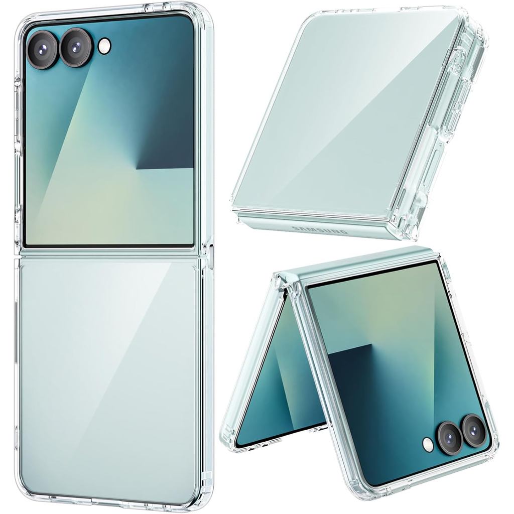 สําหรับ Galaxy Z Flip 7 Case เคสโทรศัพท์แบบใสกันกระแทกสําหรับ Z Flip 7 [Anti-Yellow], Crystal Clear 