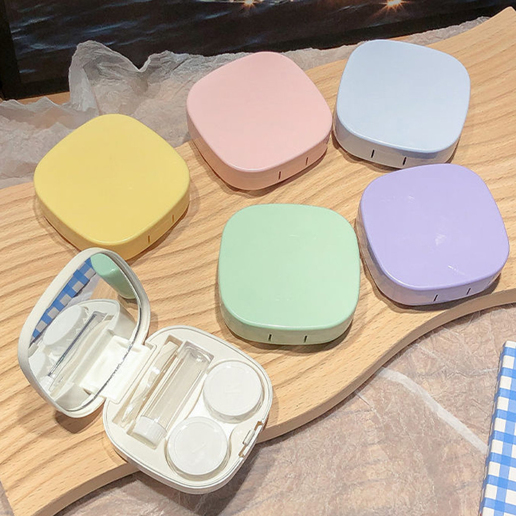 กล่องคอนแทคเลนส์ พร้อมอุปกรณ์ช่วยใส่ ตลับคอนแทคเลนส์ กระจกภายในตัว พกพาใส่กระเป๋า - รูปที่ 6