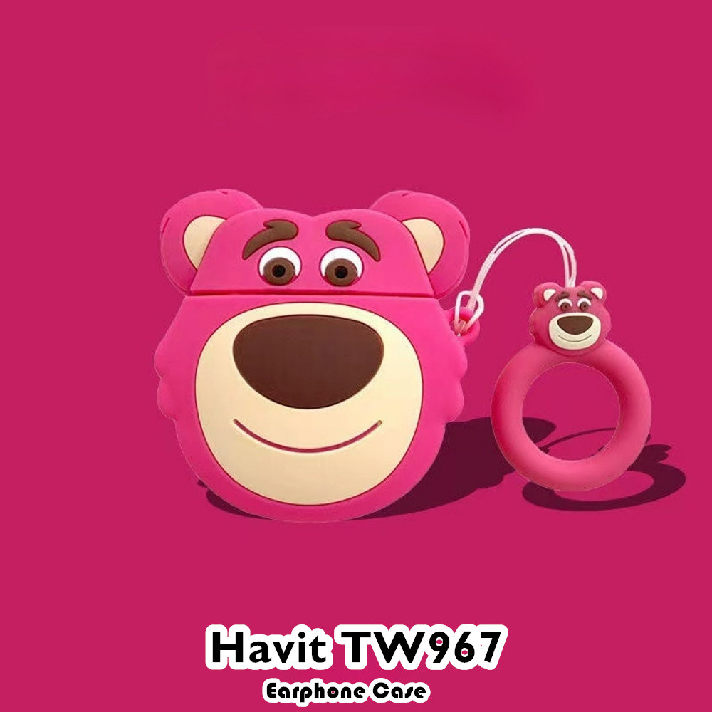 Hot saleFor Havit TW967 Case Casing Soft Silicone Cartoon Innovation Headphone Case Cover NO.1