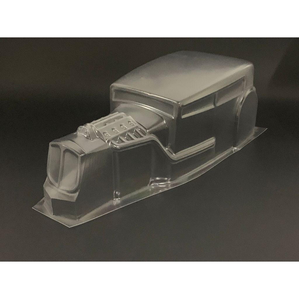 TC408 1/10 F1 Hot Rod เปลือกรถ PC โปร่งใสพร้อมคอลัมน์เปลือกรถการพิมพ์ 3D/ไฟรถยนต์/บูสเตอร์