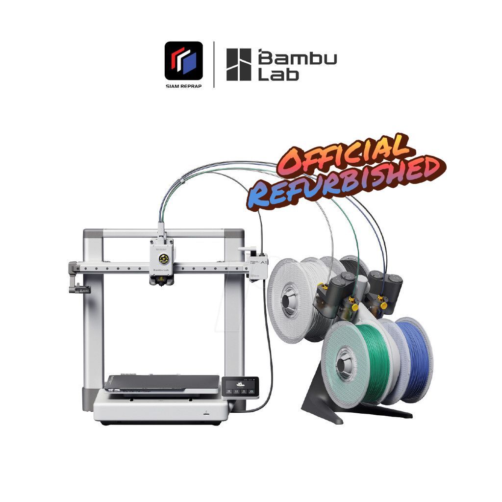 [Refurblish] Bambu lab A1 Combo เครื่องปริ้น 3D มาพร้อมชุดปริ้น 4 สี ของแท้ มีรับประกันจากโรงงาน