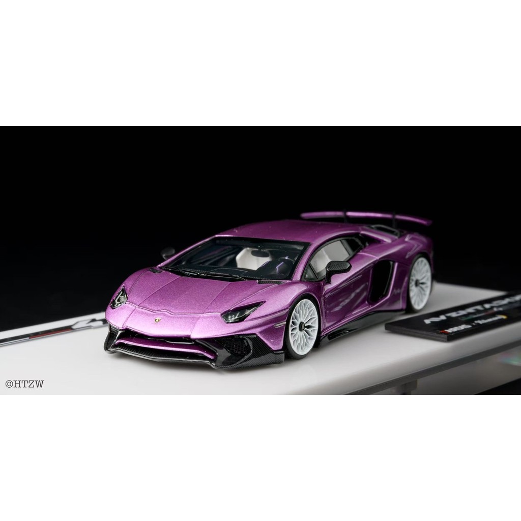 Tardis 1: 64 เรซิ่น Lamborghini LP750th Anniversary Purple Banana Tai Wolf Custom Color Pick-up from