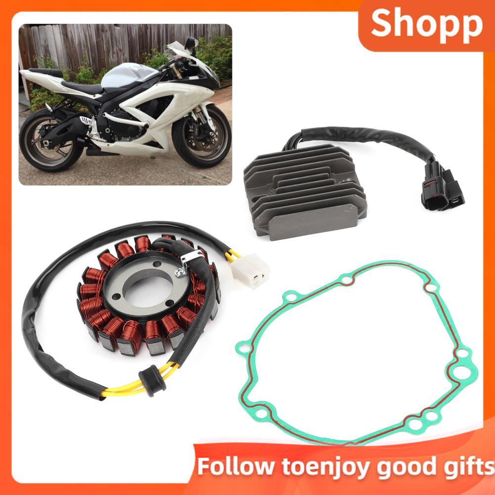 Shopp Shopp วงจรเรียงกระแสรถจักรยานยนต์มาตรฐานเดิมปะเก็นสำหรับ GSXR600 K6/K7/K8/K9 2006-2009 อุปกรณ์