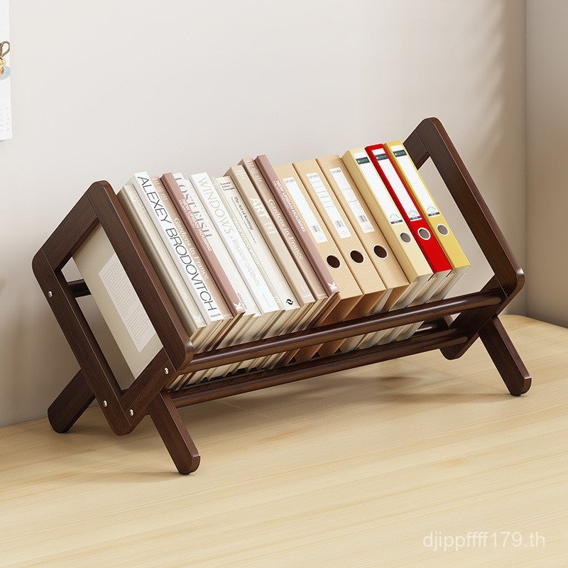 Storage Storage Rack Simple ตู้หนังสือเดสก์ท็อปชั้นวางหนังสือขนาดเล็ก L ข้างเตียงไม้ Bay Window Sill