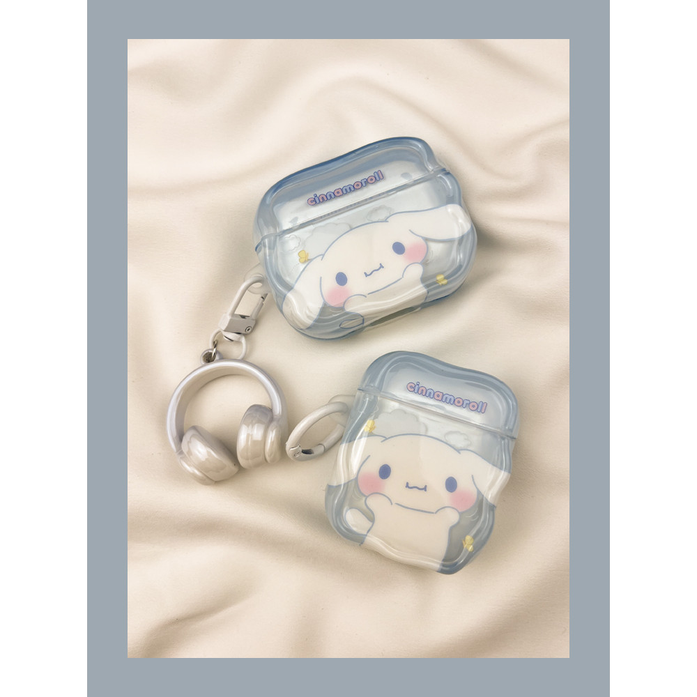 airpod pro 3 case เคส airpods pro 3 ลายการ์ตูนน่ารักหูใหญ่สุนัขลอเรล airpods4เคสป้องกัน airpod3เคสหู