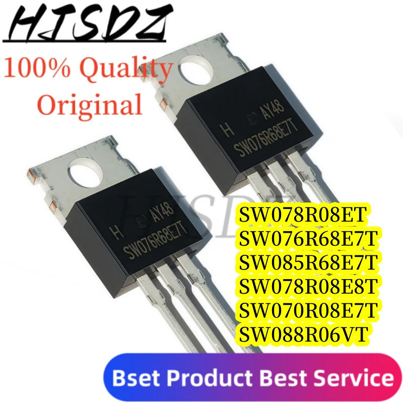 5PCS SW078R08ET SW076R68E7T SW085R68E7T SW078R08E8T SW070R08E7T SW088R06VT TO-220 Field Effect ทรานซ