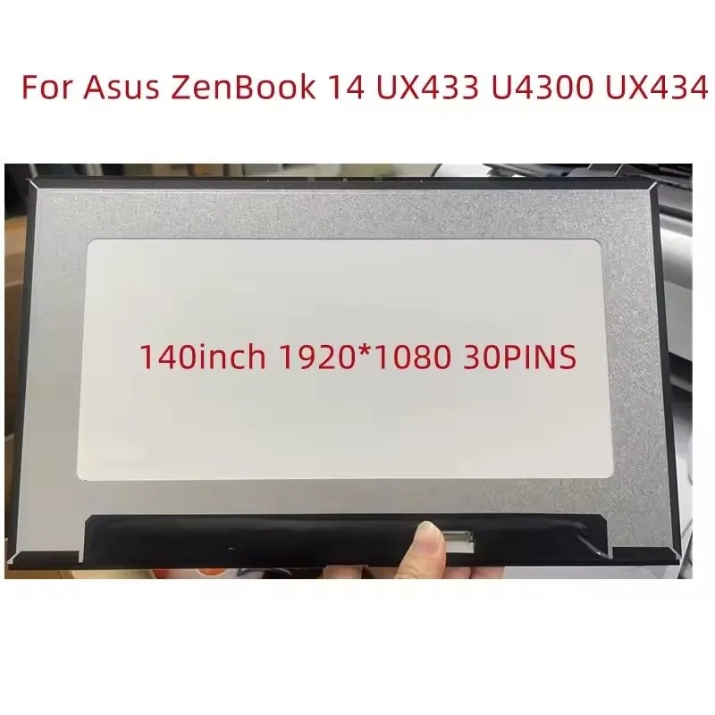 14.0 สําหรับ Asus ZenBook 14 UX433 U4300 UX433F UX433FN UX434 UX434F LCD จอแสดงผล led matrix หน้าจอช