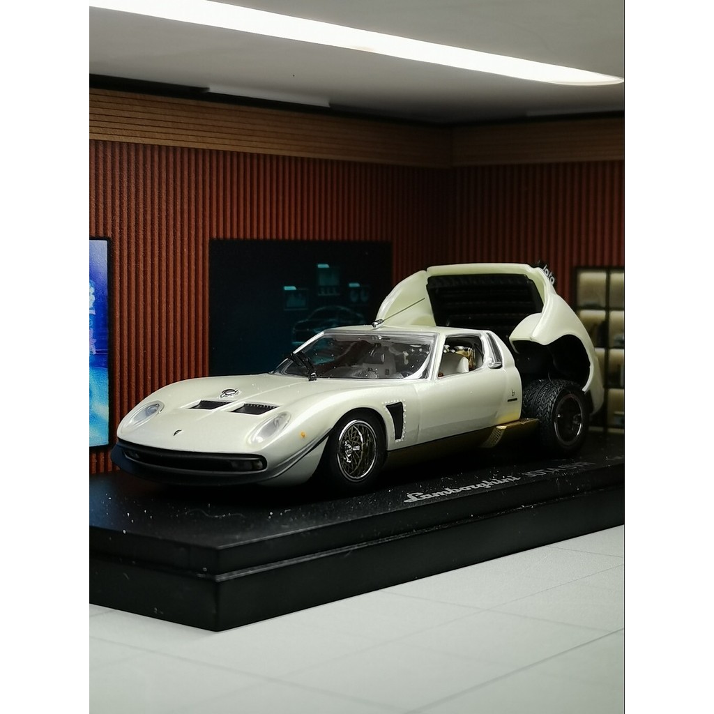 1/43 Jingshang Lamborghini miura Mura Jota SVR Performance Kit สามารถเปิดรถโลหะผสมรุ่น kidbox Specia