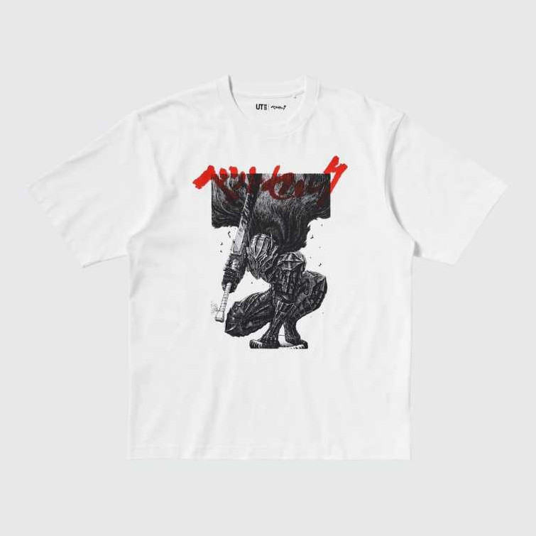 เสื้อยืด UNIQLO x Manga Berserk N.1 | เสื้อยืดแขนสั้น MANGA Curation UT - สีขาว