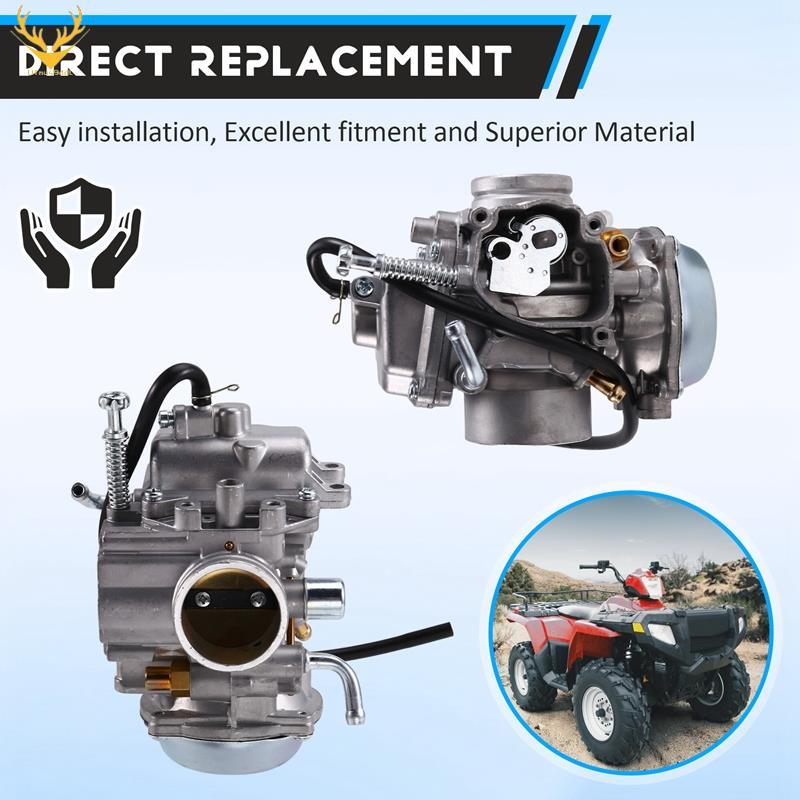 [UTnus9ddL] คาร์บูเรเตอร์ 34 มม.PD34J สําหรับ Ranger 400 425 500 325 330 550 2X4 รถจักรยานยนต์