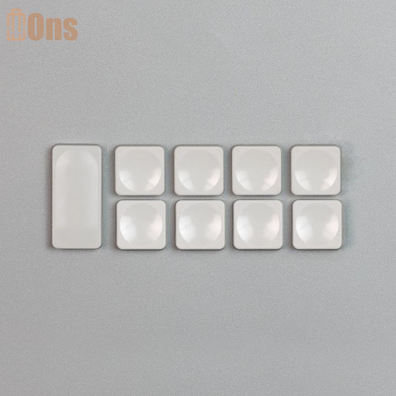 Ons 10pcs สีขาว CFX Low Profile PBT Keycaps สําหรับ Chosfox LCK Low Profile MX Switch คีย์บอร์ดเกมคี