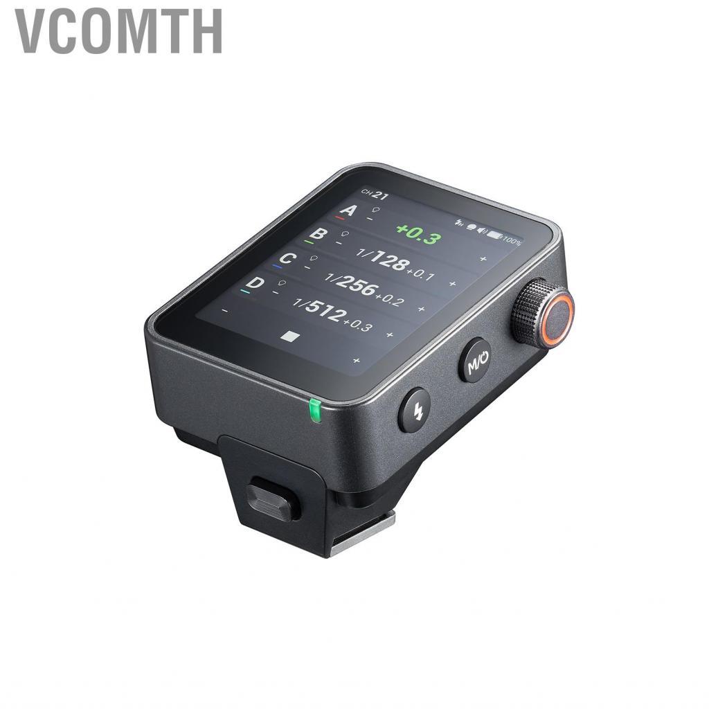 Vcomth Vcomth Godox X3pro C X3 Pro Flash Trigger สำหรับ Canon 2.4G หน้าจอสัมผัสไร้สาย TTL รองเท้าร้อ