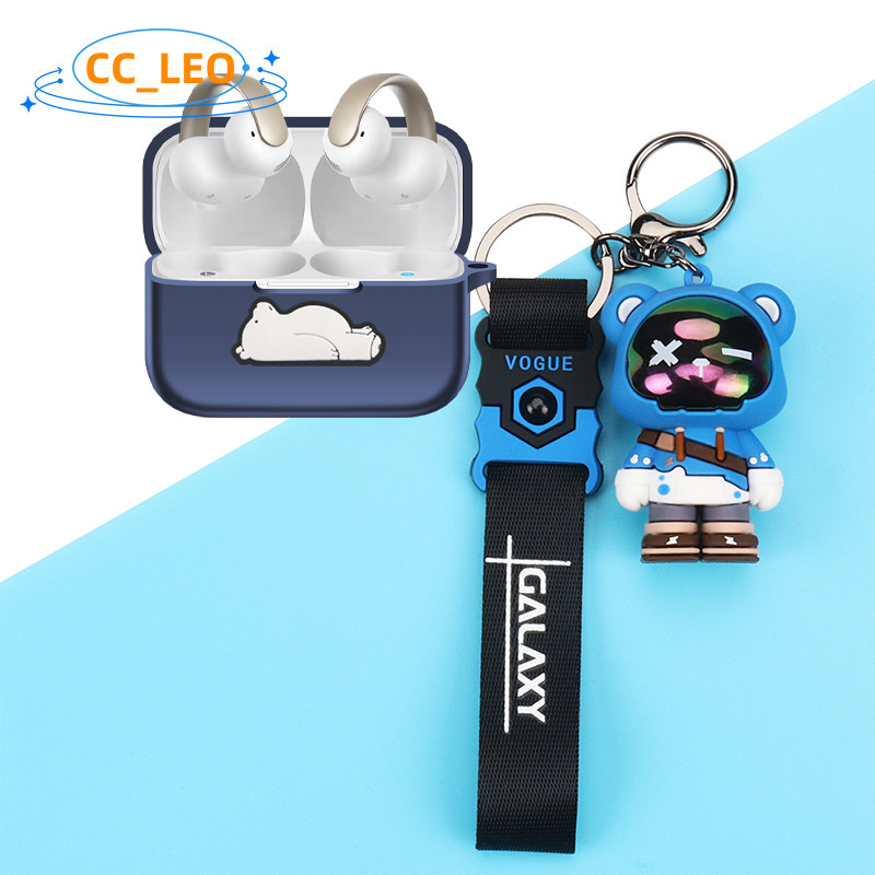 for Anker Soundcore AeroClip Case Cartoon Astronaut Cute Doraemon Keychain Pendant Silicone Soft Case Suitable for Soundcore AeroClip Shockproof Shell Protective Sleeve - รูปที่ 7