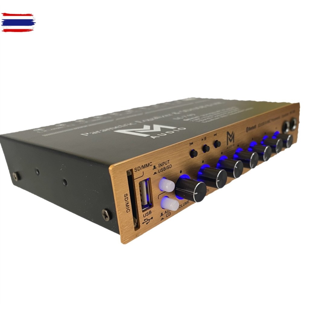 M audio Equalizer Preamp Mic เครื่องเสียงรถยนต์/ตัวปรัเสียง ปรีแอมป์/ปรีไมค์ 3Band/แนด์ แยกซัอิสระ เ