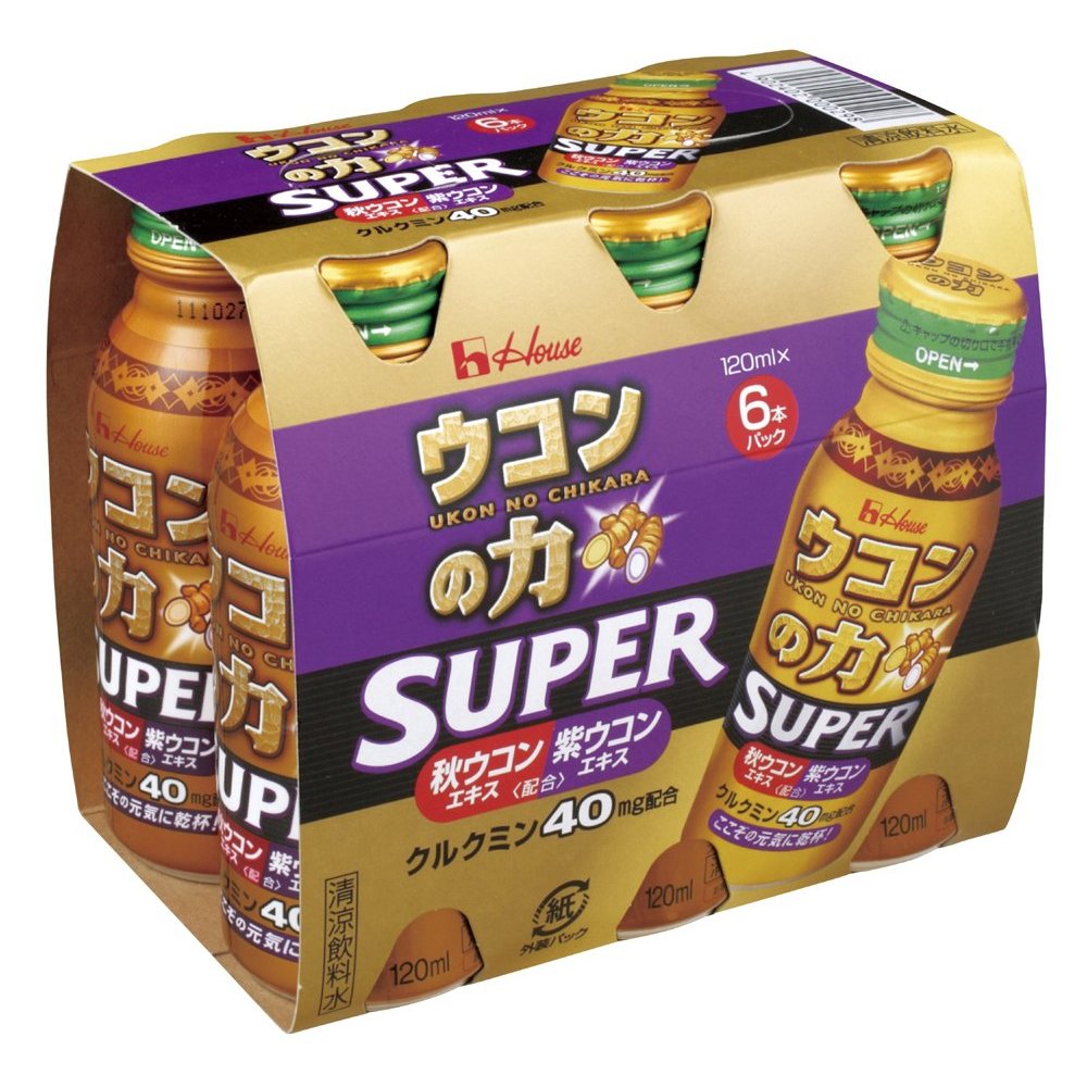 The power of Ukon Power SUPER Super 120ml × 6 set ukon no chikara/ Hangover relief / Turmeric / Ener
