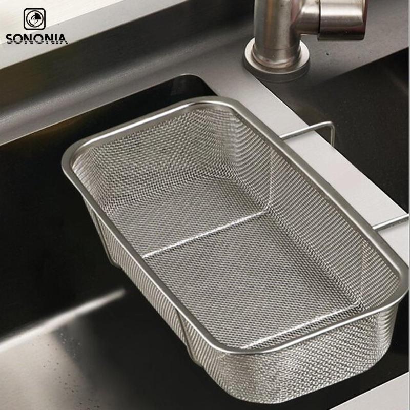 [SONONIA] Over The Sink กระชอนตะกร้ากรอง 10.6x4.7x1.8 นิ้วสแตนเลส