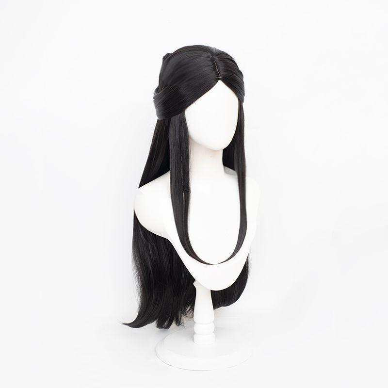 Luna Zixia Fairy วิกผม King Glory กลางผมยาวตรงสองมิติจําลองหนังศีรษะจัดแต่งทรงผมหมวก20251107