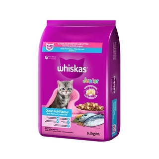 Whiskas อาหารแมววิสกัส สำหรับแมวโต1ปี ขนาด 7 kg. /// วิสกัส จูเนียร์ สำหรับลูกแมว2-12เดือน ขนาด6.5 kg.